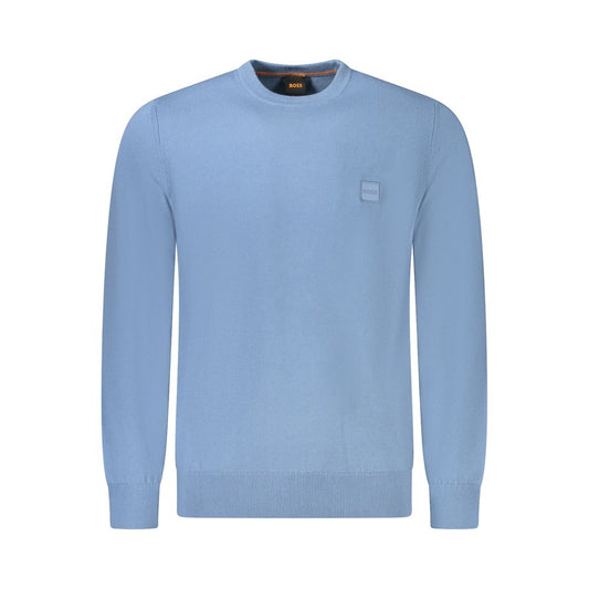Jersey de algodón azul claro para hombre
