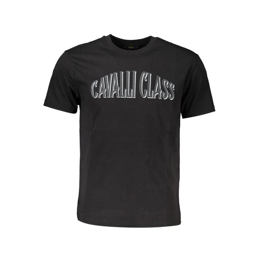 Camiseta negra de algodón para hombre