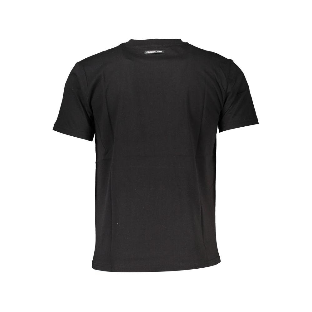 Camiseta negra de algodón para hombre