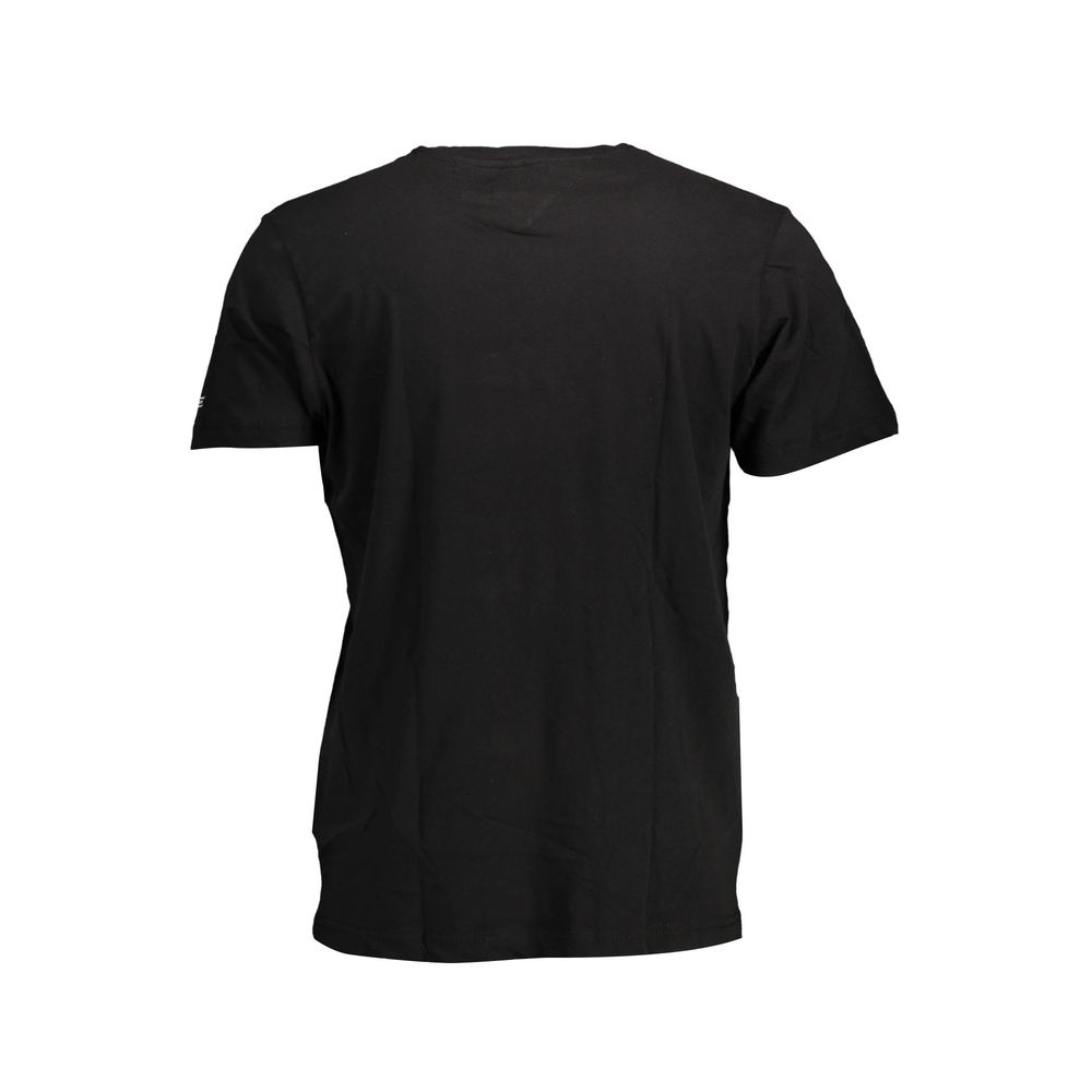 Camiseta negra de algodón para hombre