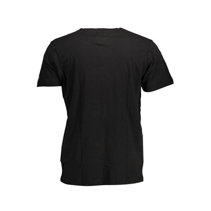 Camiseta negra de algodón para hombre