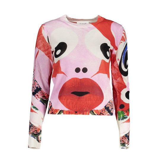 Jersey de viscosa rosa para mujer