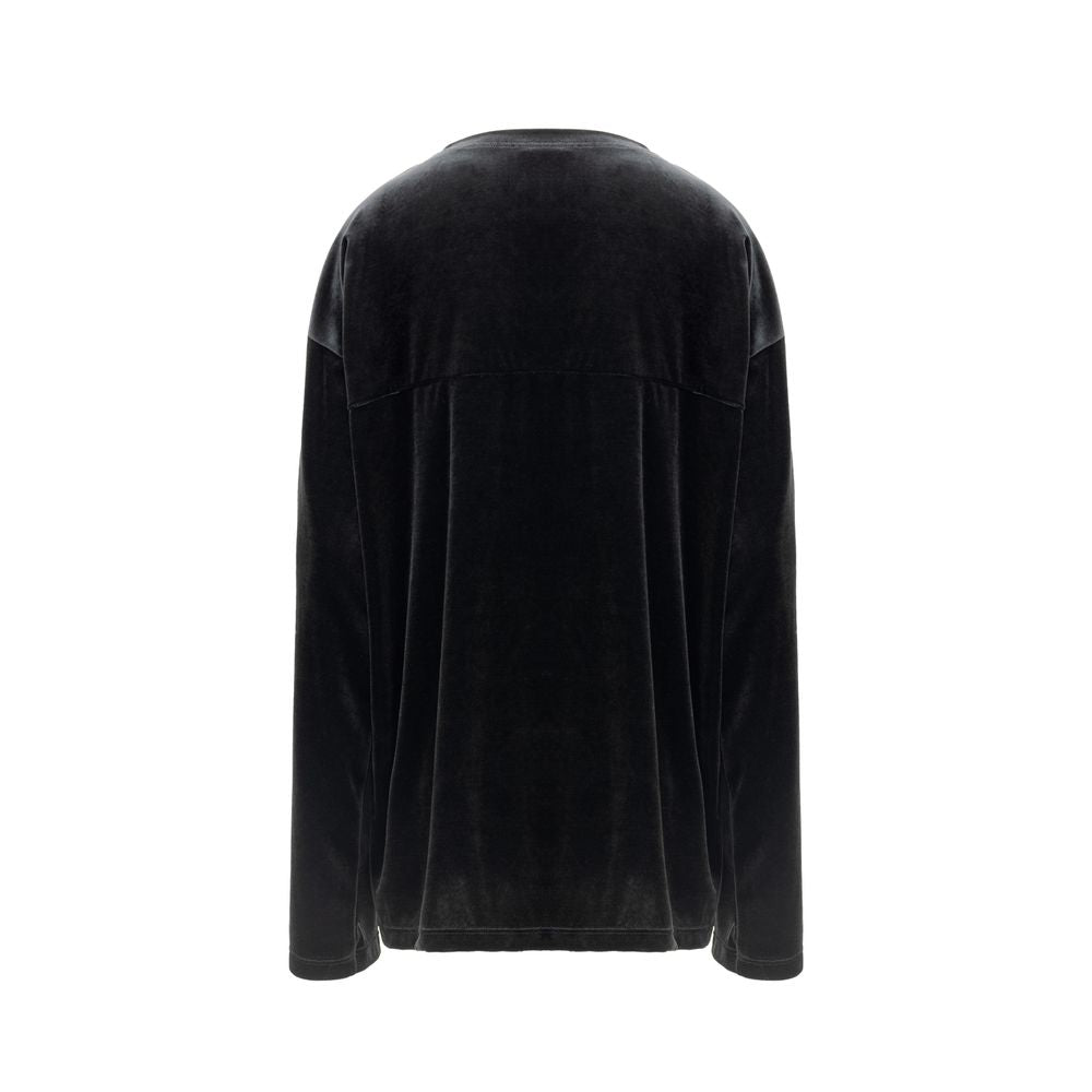 Black Synthetic Tops & T-Shirt