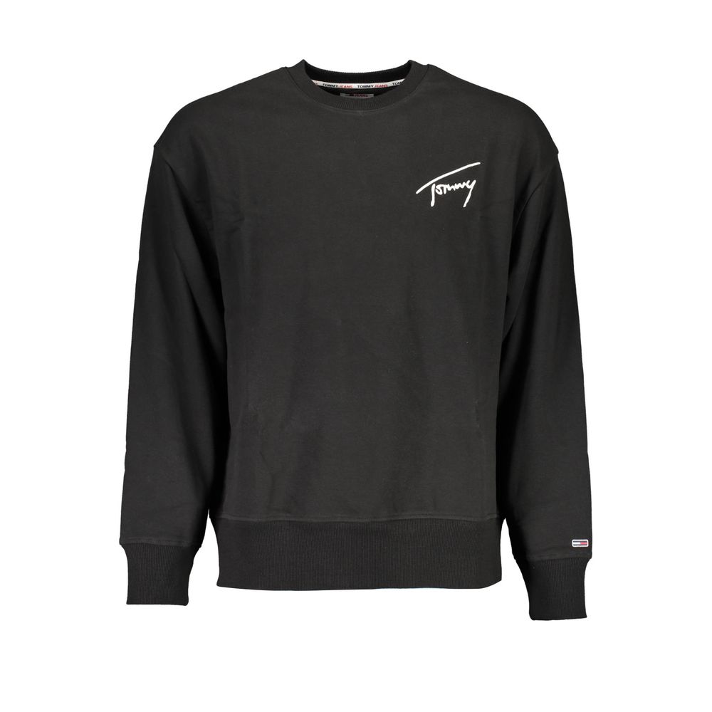 Jersey Negro Algodón Hombre
