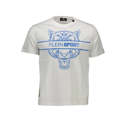 Camiseta blanca de algodón para hombre