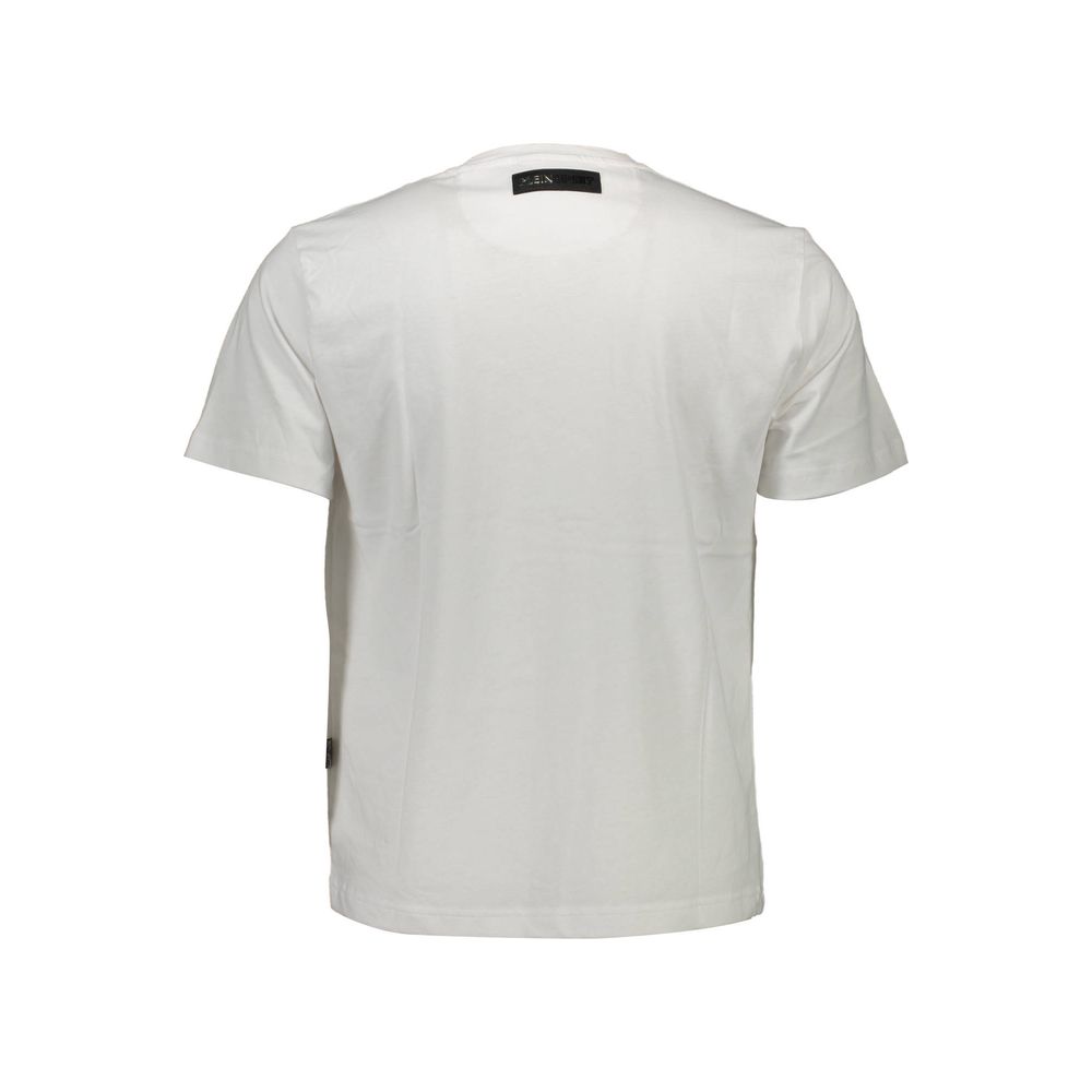 Camiseta blanca de algodón para hombre
