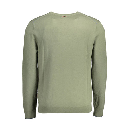 Jersey de lana verde para hombre