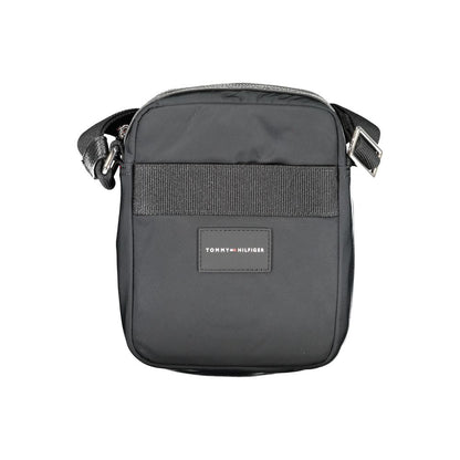 Bolso bandolera de poliéster negro