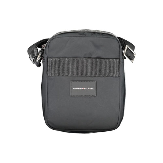 Bolso bandolera de poliéster negro