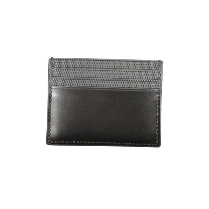 Cartera de piel negra