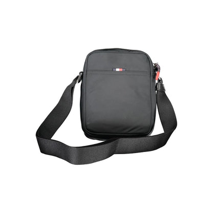 Bolso bandolera de poliéster negro