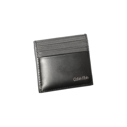 Cartera de piel negra