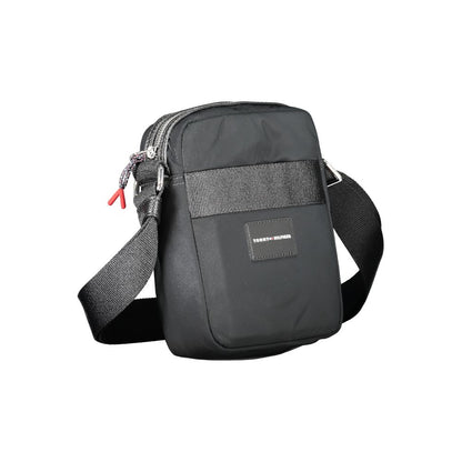 Bolso bandolera de poliéster negro