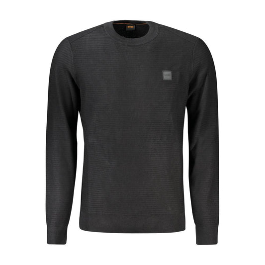 Jersey Negro Algodón Hombre