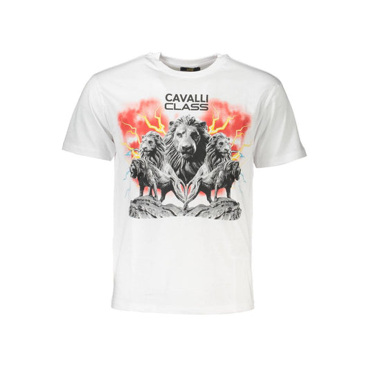Camiseta blanca de algodón para hombre