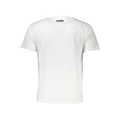 Camiseta blanca de algodón para hombre