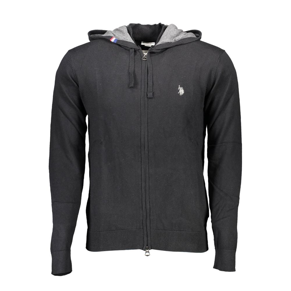 Jersey Negro Algodón Hombre
