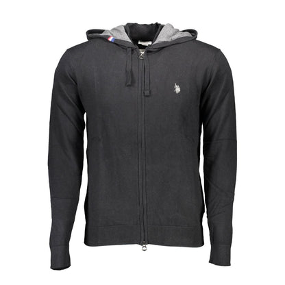 Jersey Negro Algodón Hombre