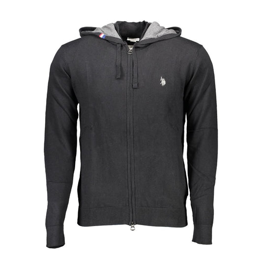 Jersey Negro Algodón Hombre