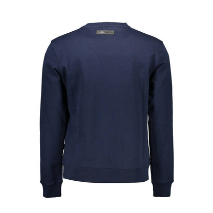Jersey azul de algodón para hombre