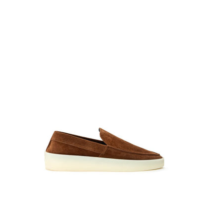 Brown Leather Slip-On Loafer