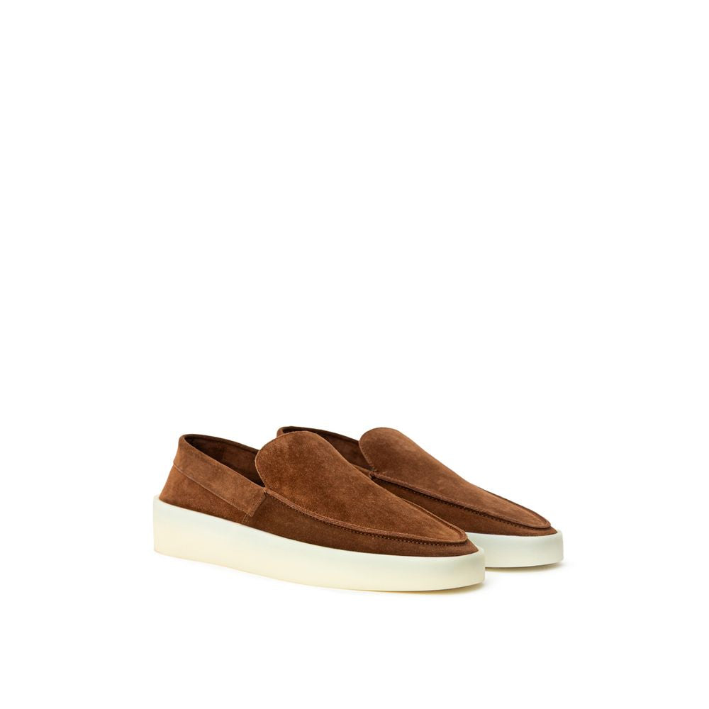 Brown Leather Slip-On Loafer