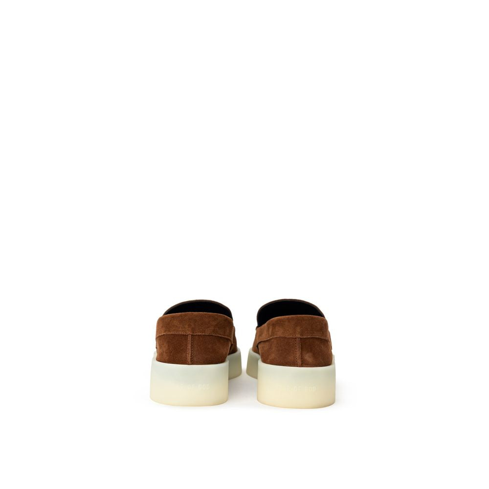 Brown Leather Slip-On Loafer