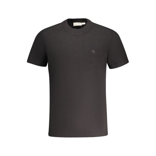 Camiseta negra de algodón para hombre