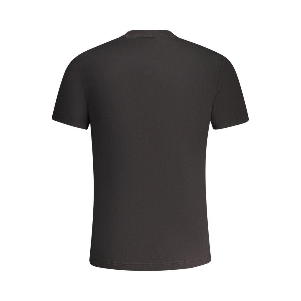 Camiseta negra de algodón para hombre