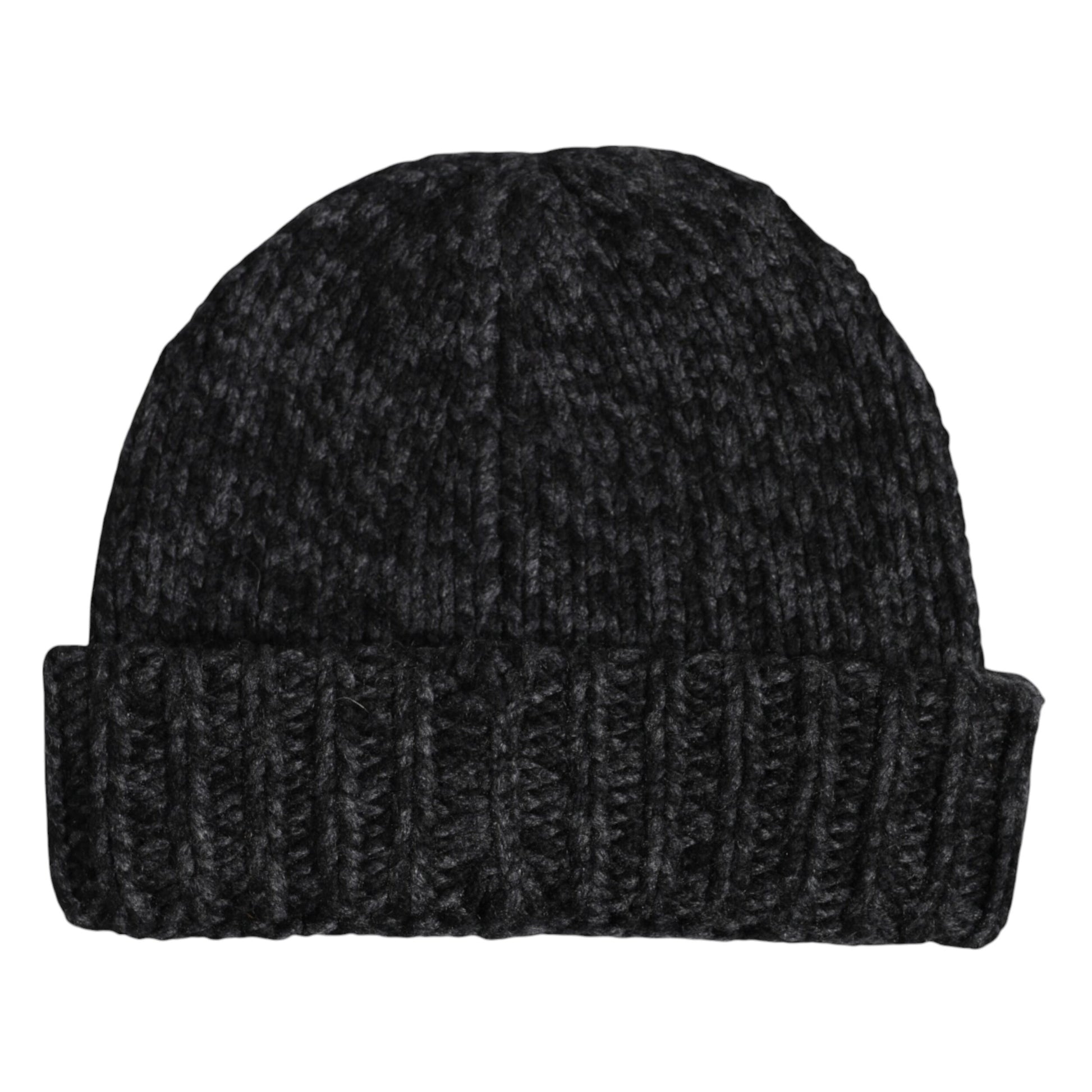 Gray Cashmere Knitted Winter Beanie Hat