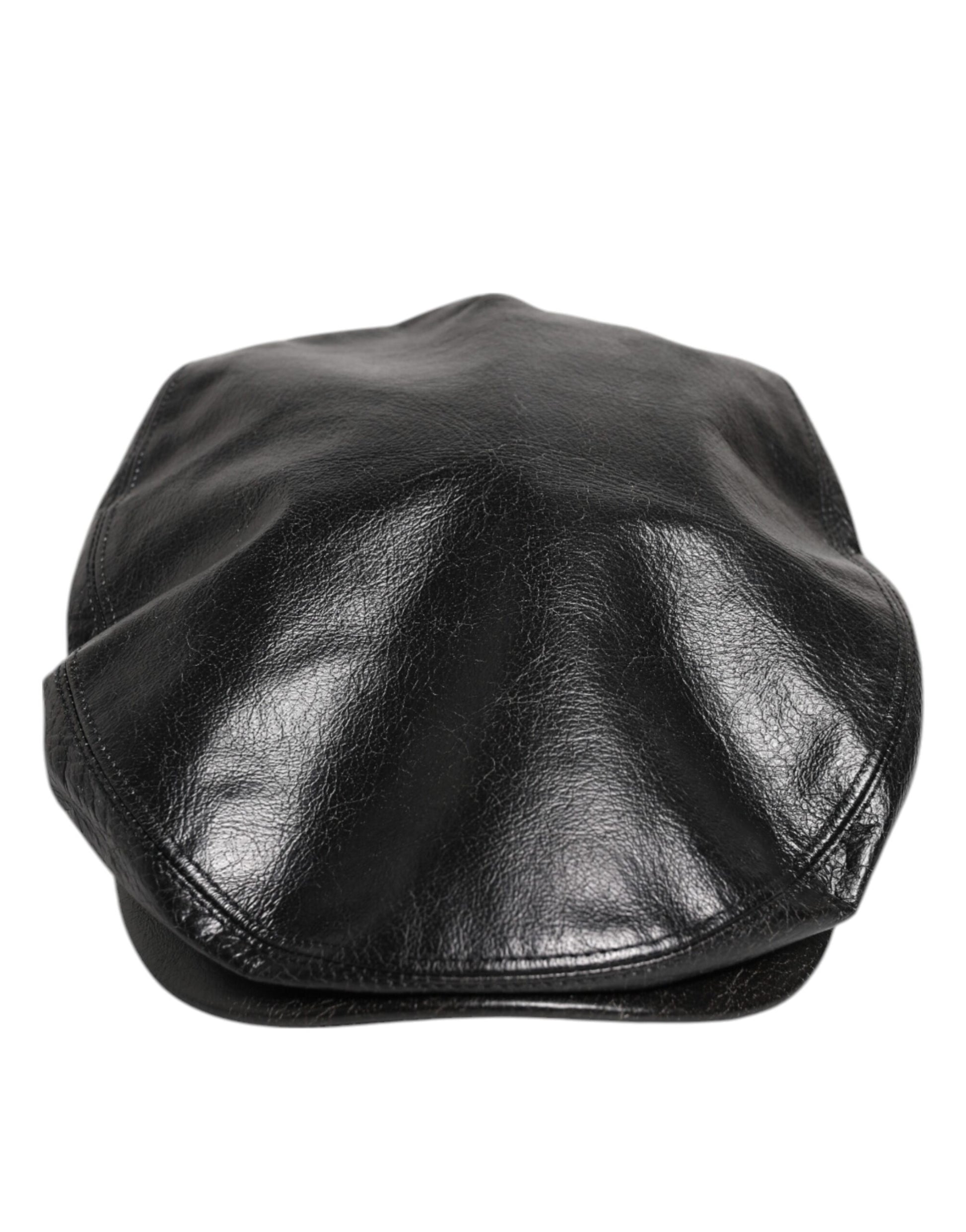 Black Calf Newsboy Capello Cabbie Hat