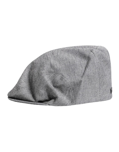 Gray Cotton Newsboy Capello Cabbie Hat
