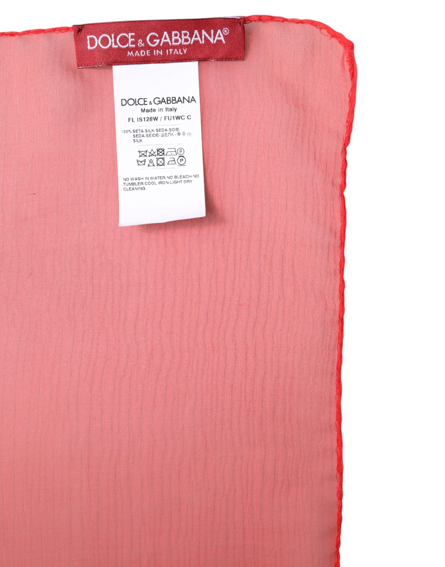 Red Silk Rectangle Women Wrap Shawl Scarf