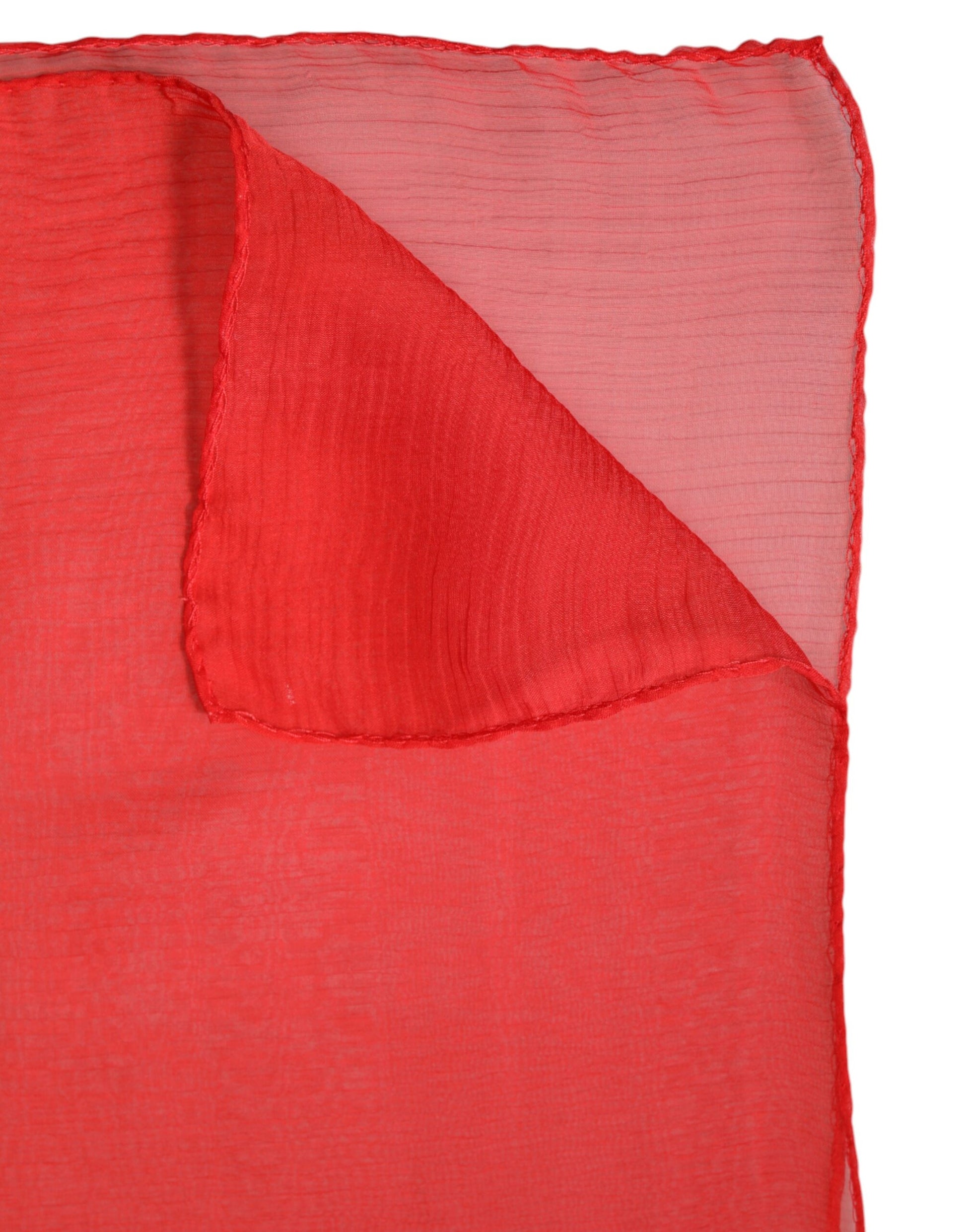 Red Silk Rectangle Women Wrap Shawl Scarf