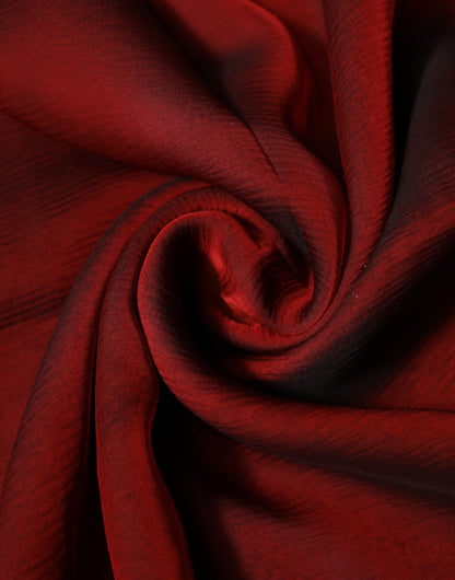 Red Silk Rectangle Women Wrap Shawl Scarf