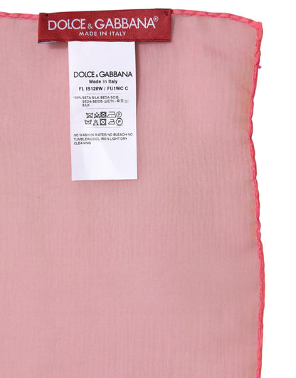 Pink Silk Rectangle Women Wrap Shawl Scarf
