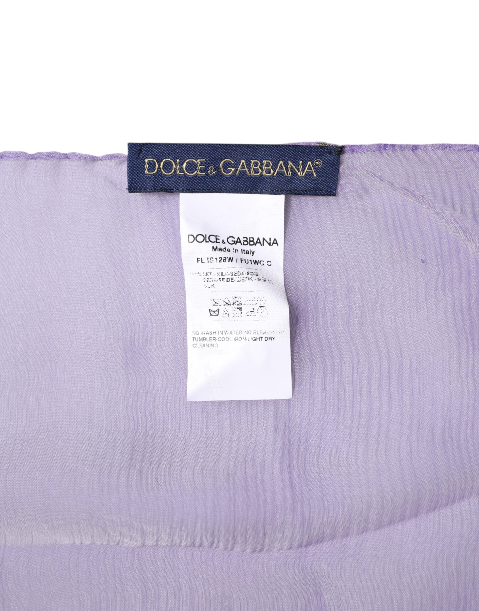 Purple Silk Rectangle Wrap Shawl Scarf