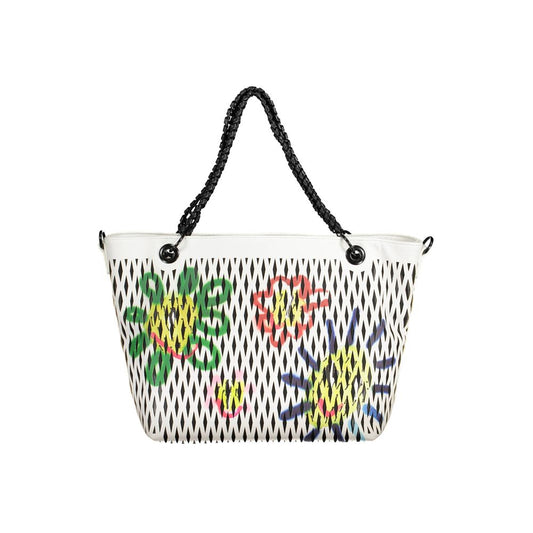 Bolso de polietileno blanco para mujer