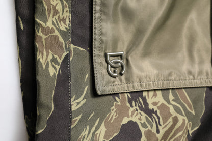 Multicolor Camouflage Cotton Bomber Jacket