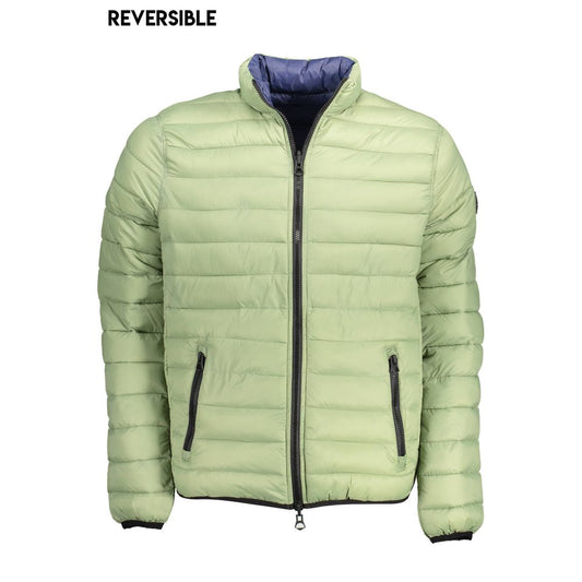 Chaqueta de nailon verde para hombre