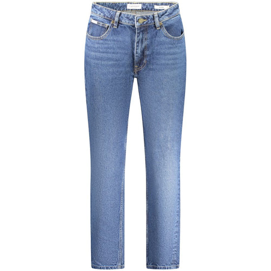 Pantalones y vaqueros de algodón azules