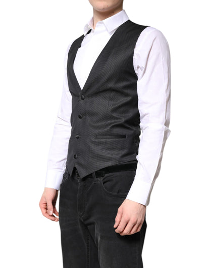 Chaleco Negro Lana Vestido Chaleco Formal