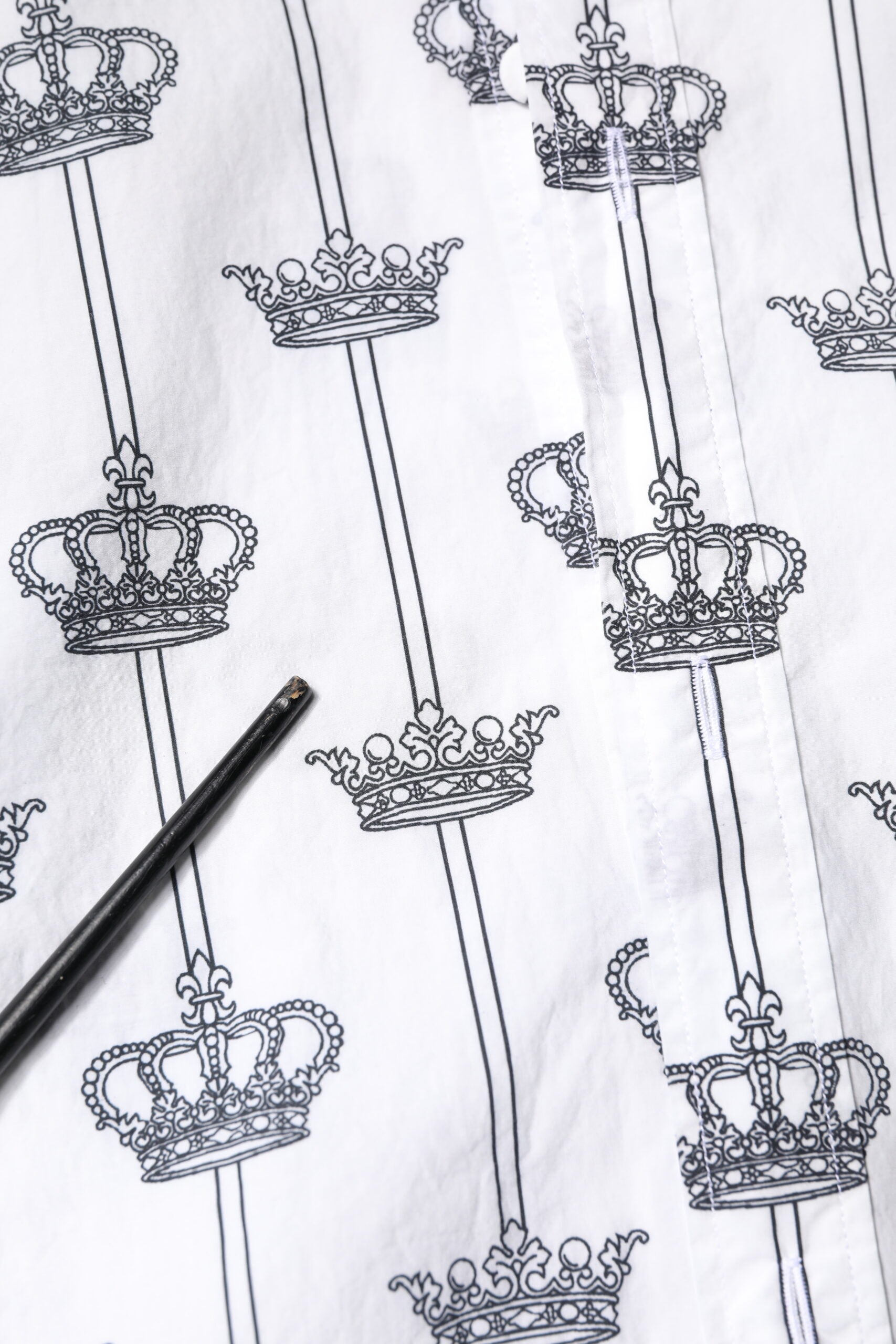 White Crown Cotton GOLD Formal Dress Shirt