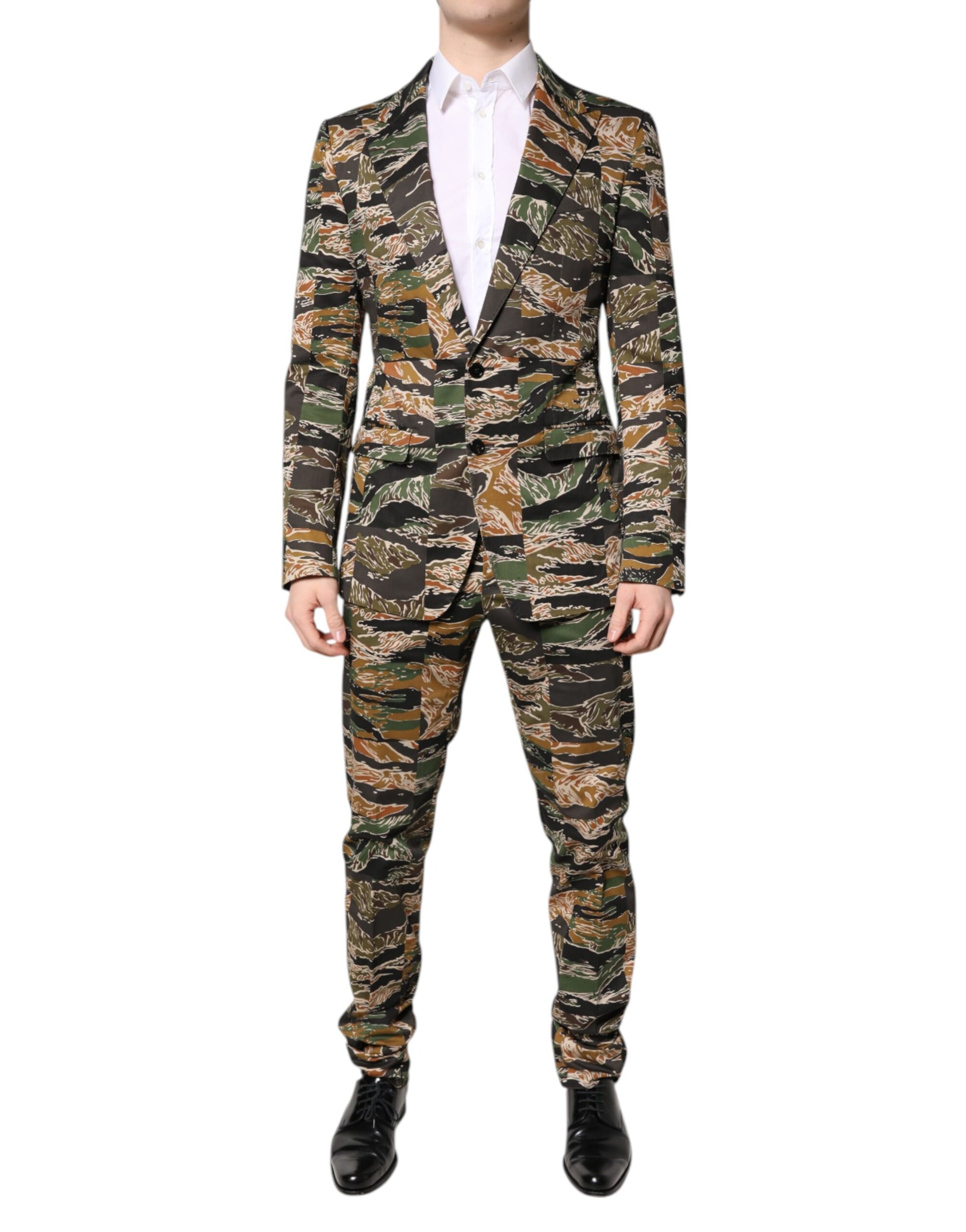 Multicolor TAORMINA Single Breasted 2 Piece Suit