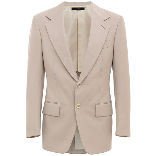 Beige Wool Clothing