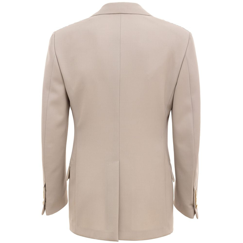 Beige Wool Suit & Blazer