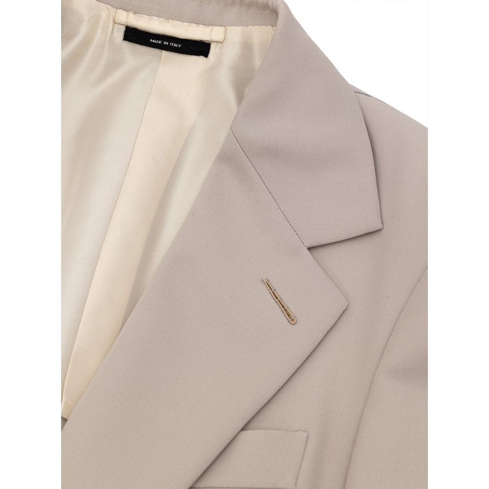 Beige Wool Suit & Blazer