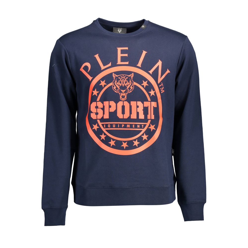 Jersey azul de algodón para hombre