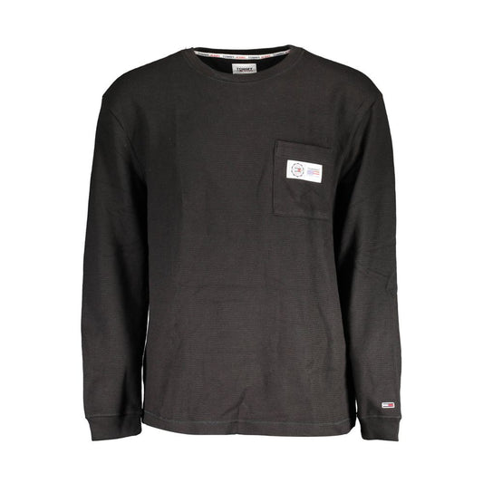 Jersey Negro Algodón Hombre