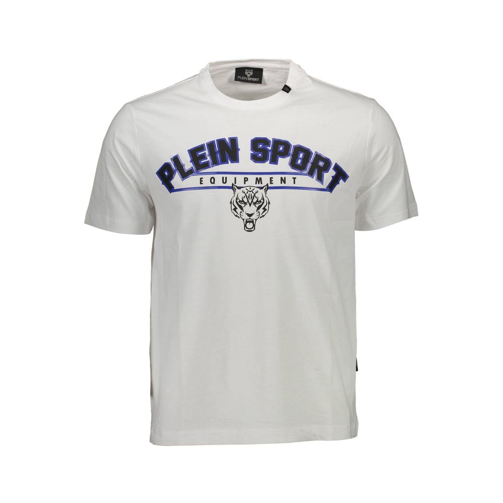 Camiseta blanca de algodón para hombre